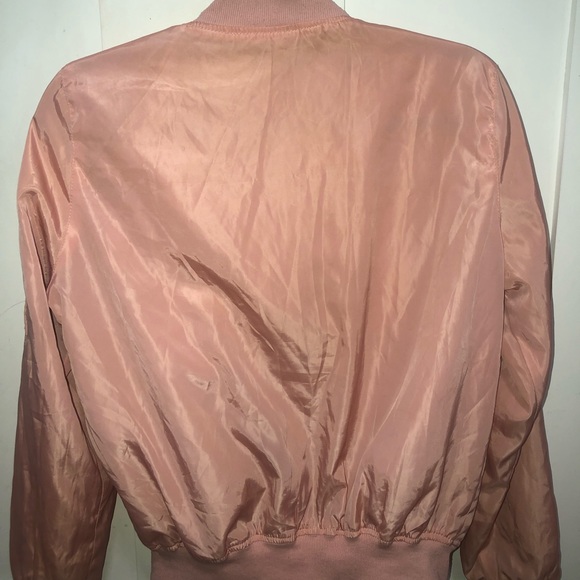 Blush pink bomber jacket - Picture 2 of 6